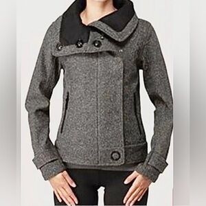 Lululemon- Audrey tweed Gray Bomber Jacket, size 8